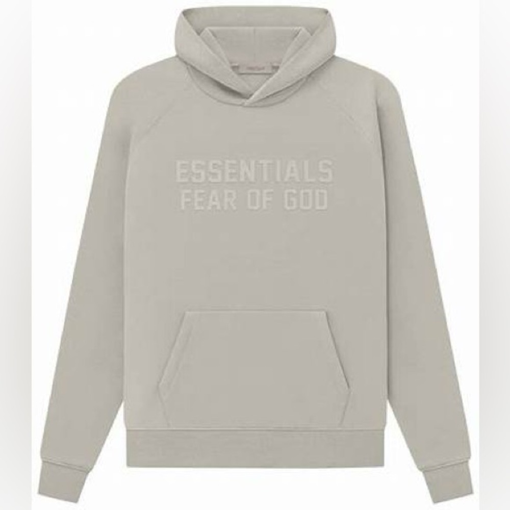 Fear of God essentials pullover chest logo hoodie seal